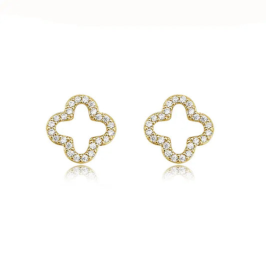 cz clover earringss, REBELRY BOUTIQUE, Arvava, CO