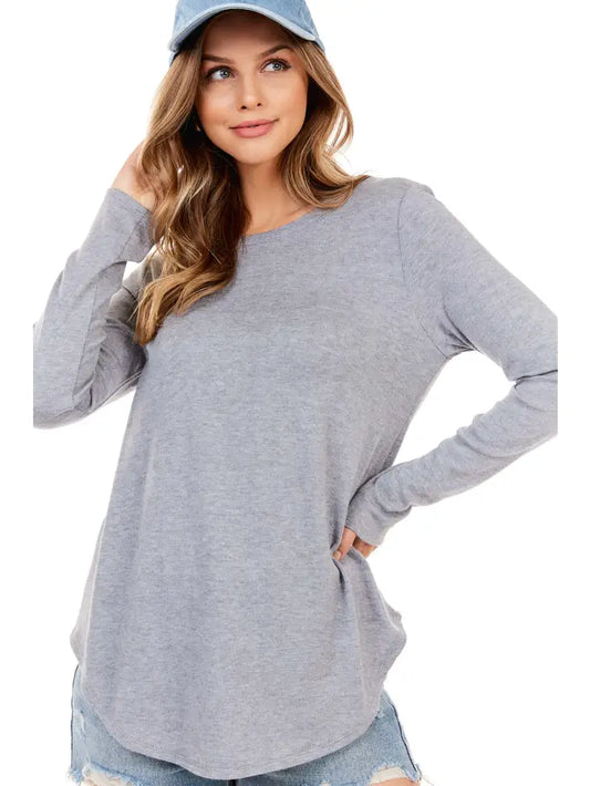 women's basic long sleeve t, REBELRY BOUTIQUE, Arvada, CO