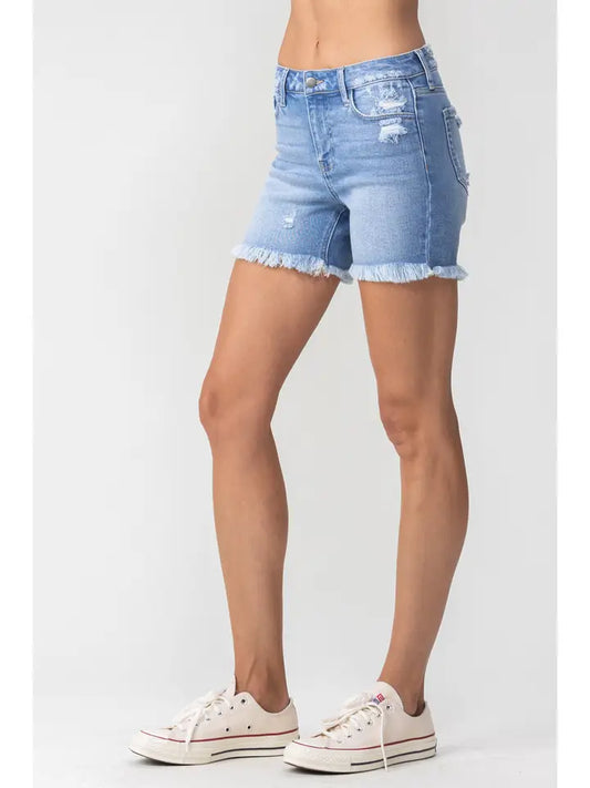 Women's Mid Rise Denim Shorts, REBELRY BOUTIQUE, Arvada, CO