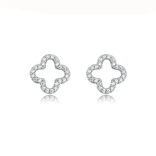 cz clover earringss, REBELRY BOUTIQUE, Arvava, CO