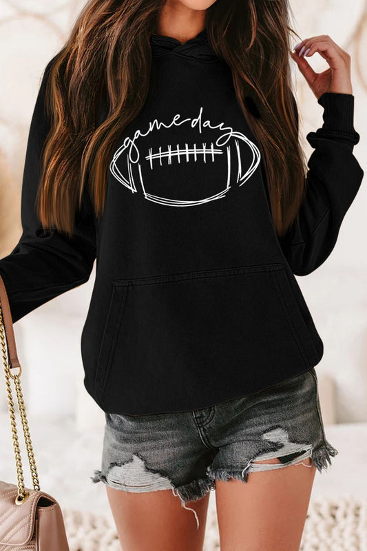 Football Gameday Hoodie, REBELRY BOUTIQUE, Arvada, CO