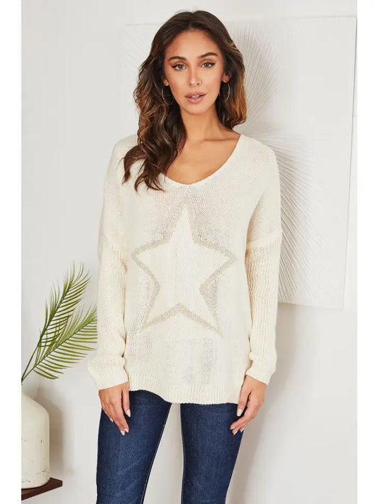 Women's Star Sweater, REBELRY BOUTIQUE, Arvada, CO