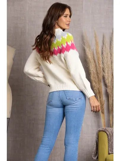 Women's Mock Neck Sweater,