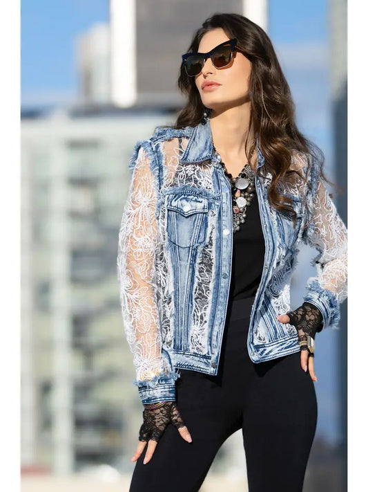 women's embroidered denim jacket, REBELRY BOUTIQUE, Arvada, CO