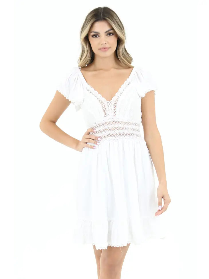 Short White Dress , REBELRY BOUTIQUE, Arvada, CO