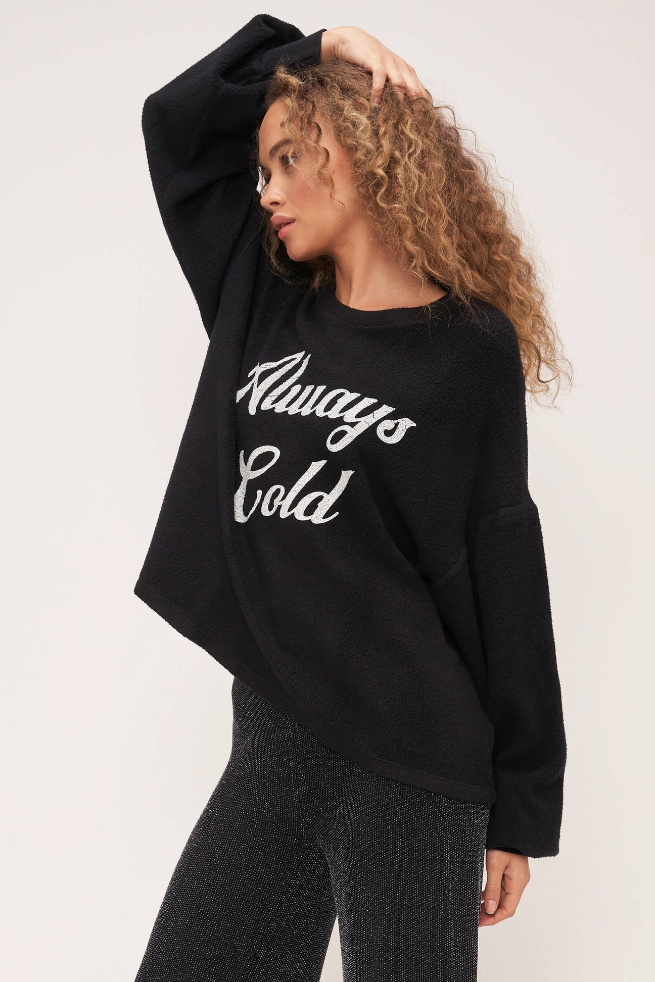 Always Cold Relaxed Sweatshirt In Black