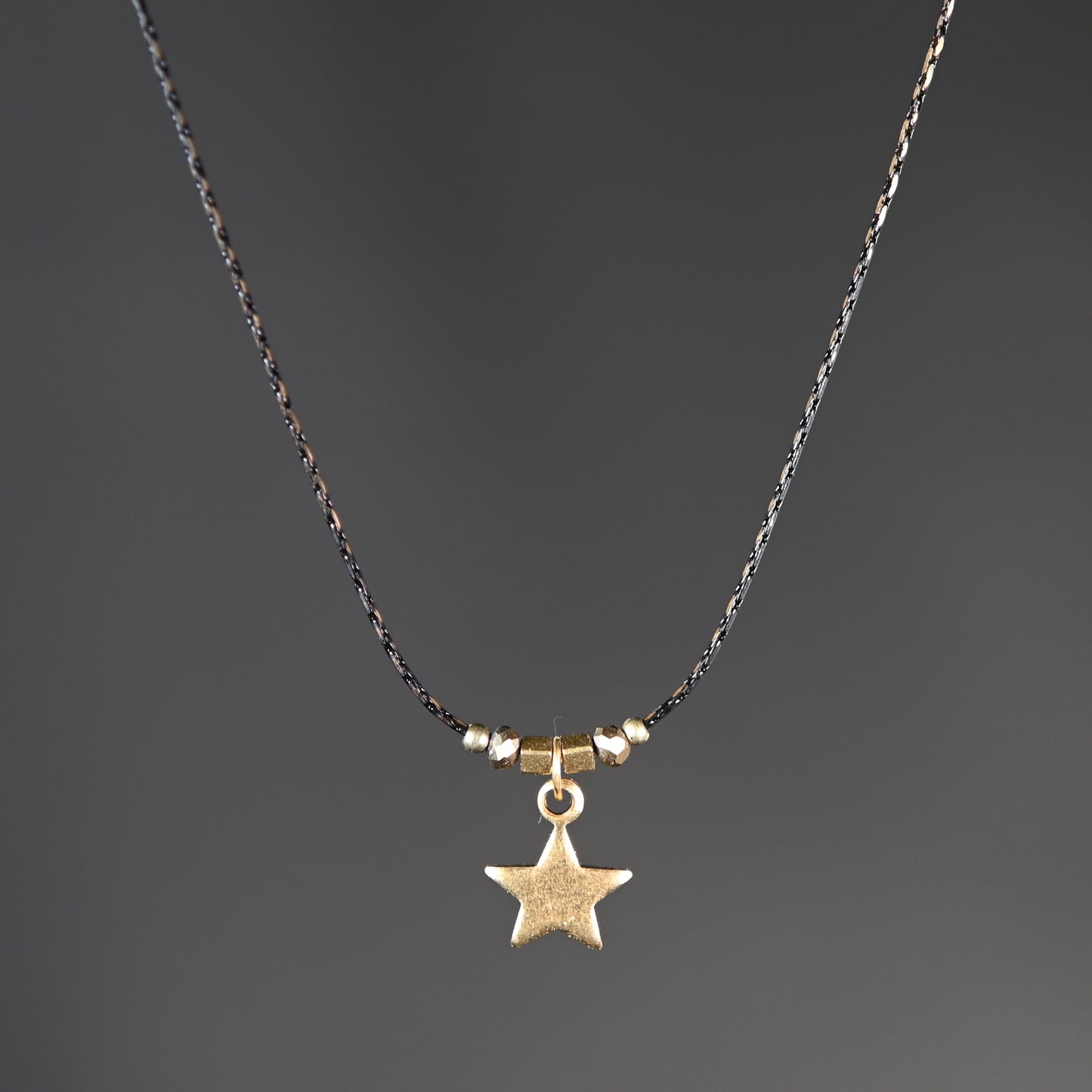 Delicate Beaded Star Necklace
