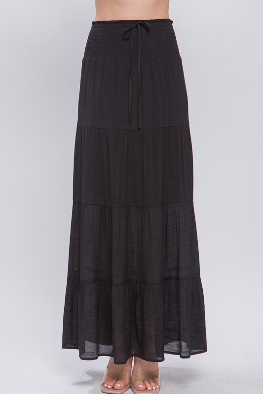 Tiered Maxi Skirt, REBELRY BOUTIQUE, Arvada, CO