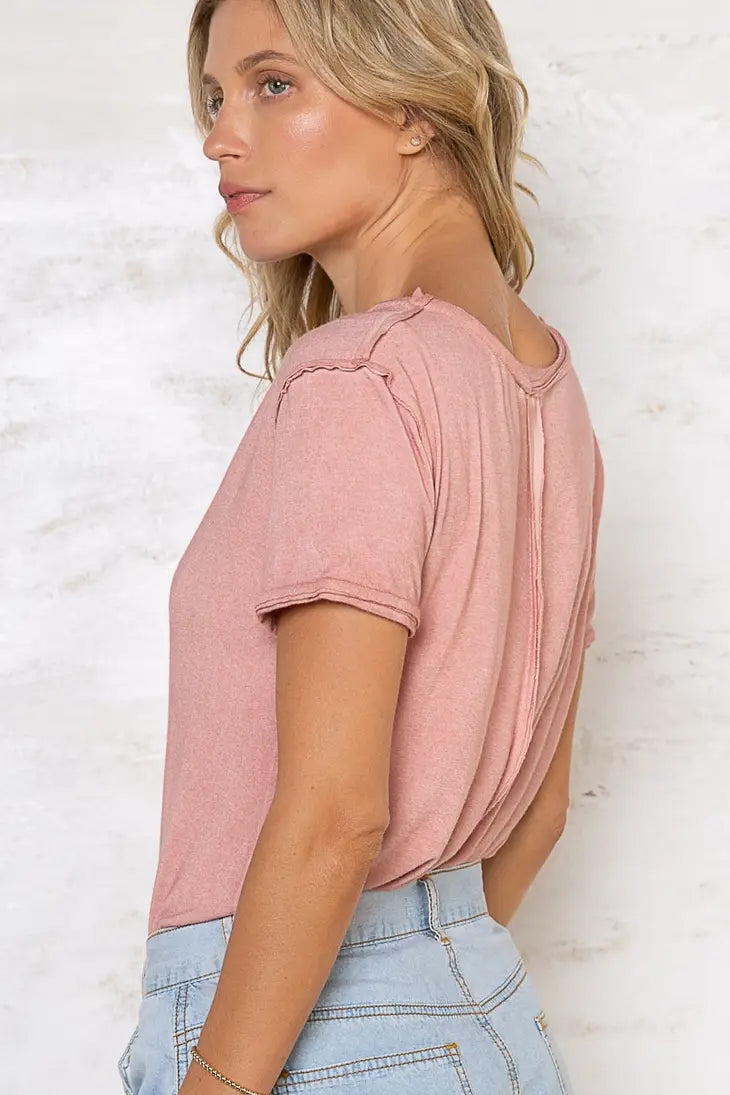 Loose Fit  V Neck Tee, REBELRY BOUTIQUE, Arvada, CO
