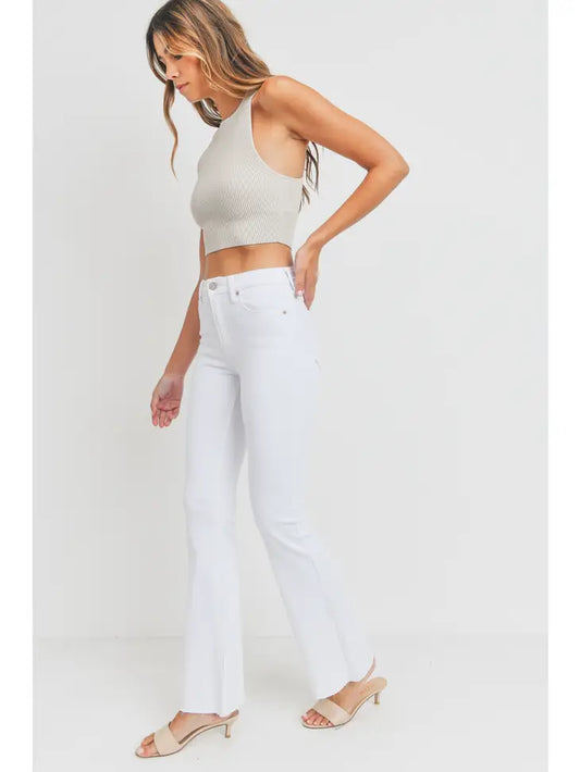 White Skinny Flare Jeans, REBELRY BOUTIQUE, Arvada, CO